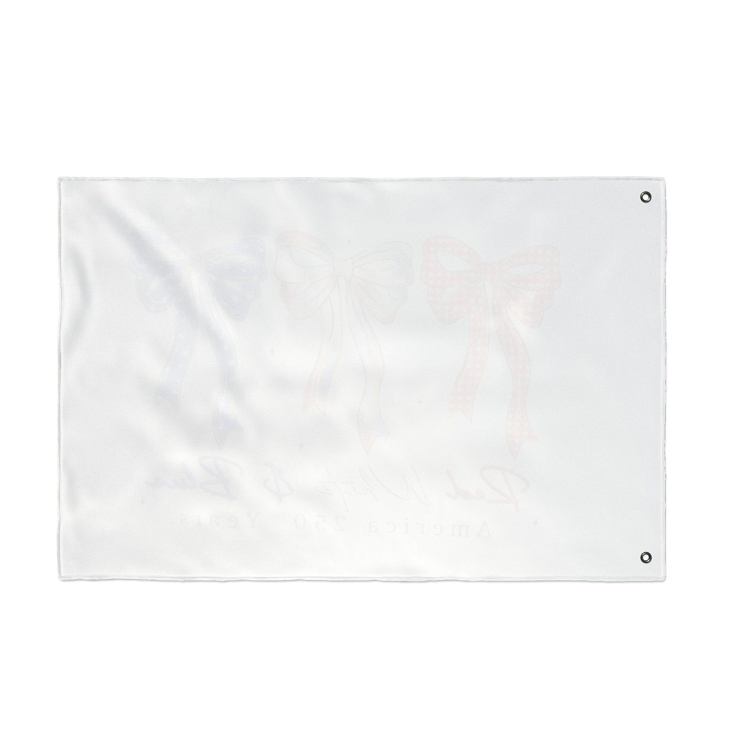 America 250 Red White & Blue Decorative Flag — Double-Sided Patriotic Bow Garden Flag