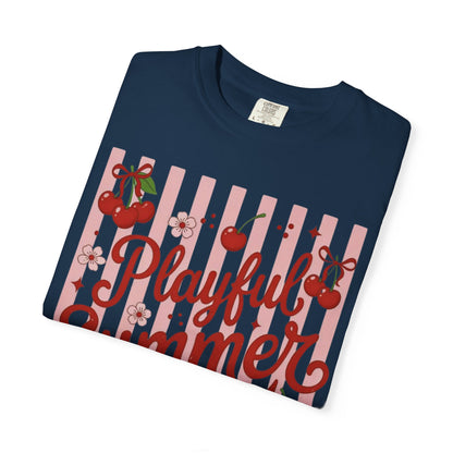 Playful Summer Time Cherry Tee