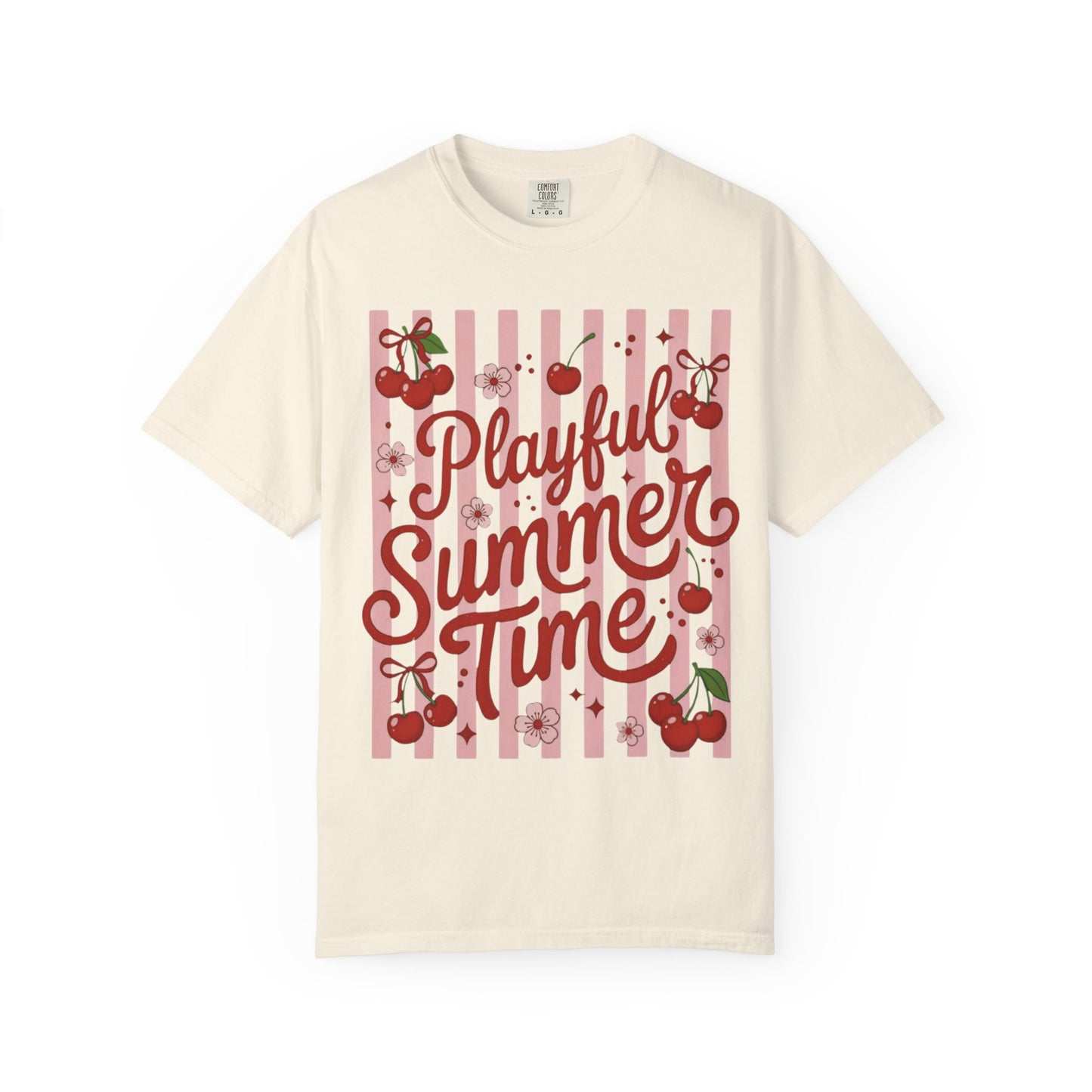 Playful Summer Time Cherry Tee