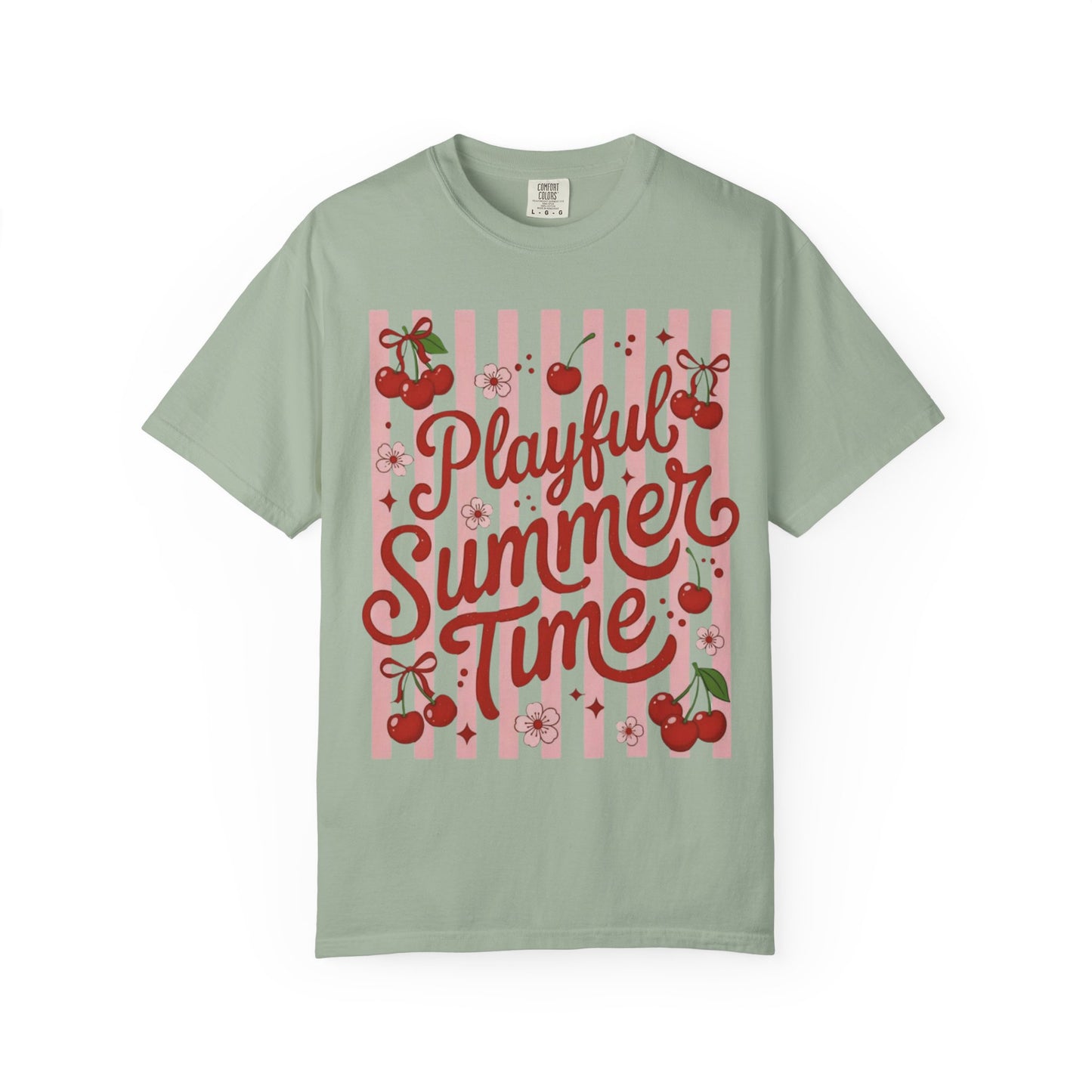 Playful Summer Time Cherry Tee