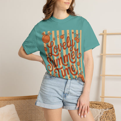 Lovely Summer Time T-Shirt — Retro Orange Fruit Graphic Tee