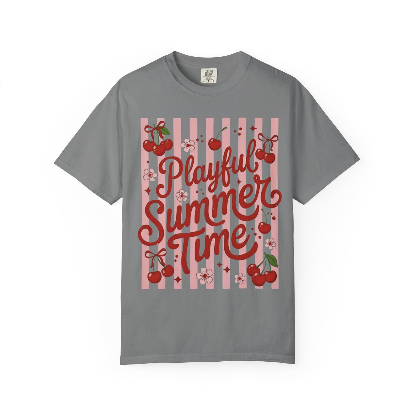 Playful Summer Time Cherry Tee