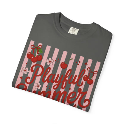 Playful Summer Time Cherry Tee