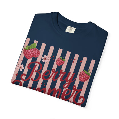 Summer Strawberry Tee — "Berry Summer Time" Graphic T-Shirt