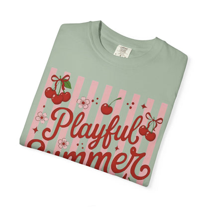 Playful Summer Time Cherry Tee