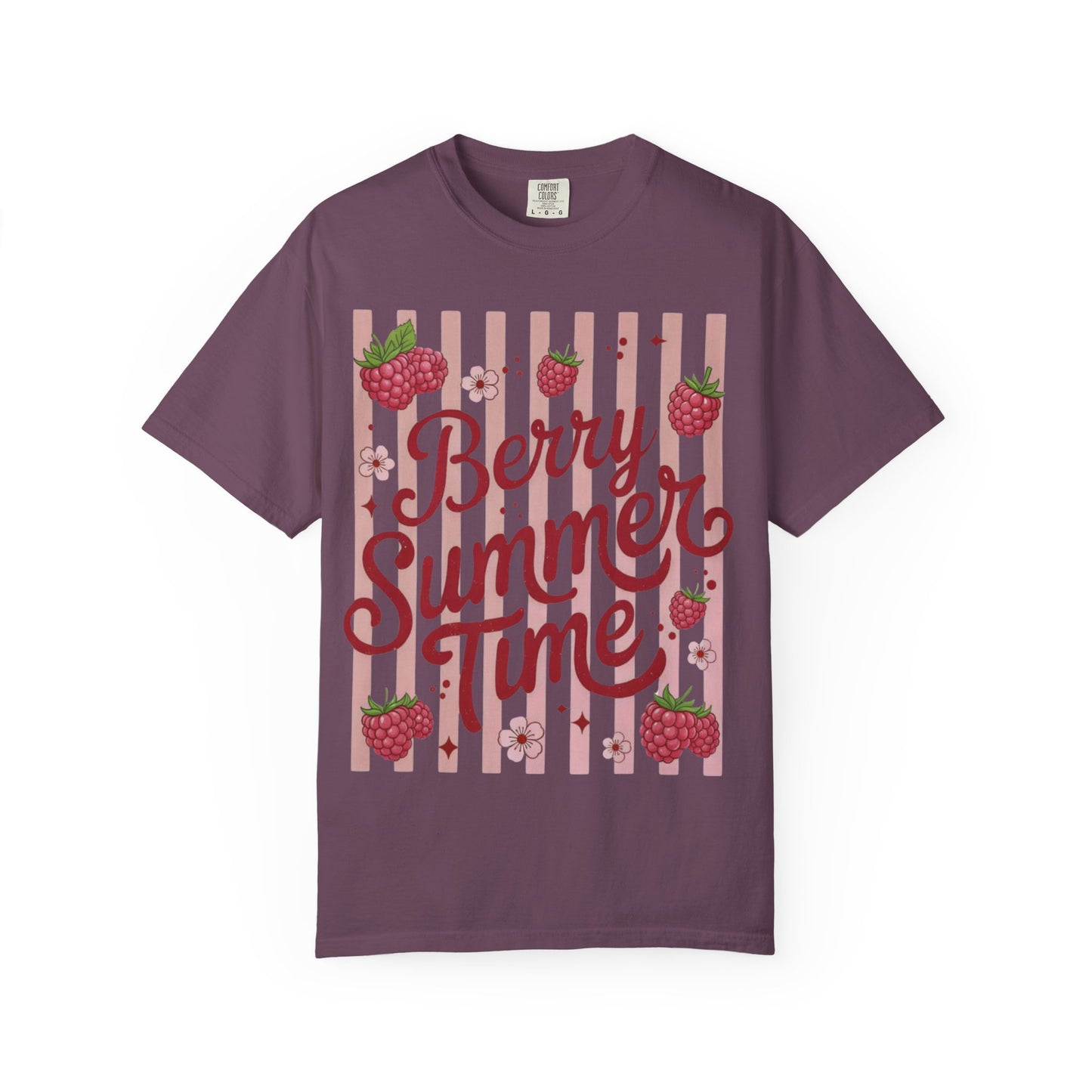 Summer Strawberry Tee — "Berry Summer Time" Graphic T-Shirt