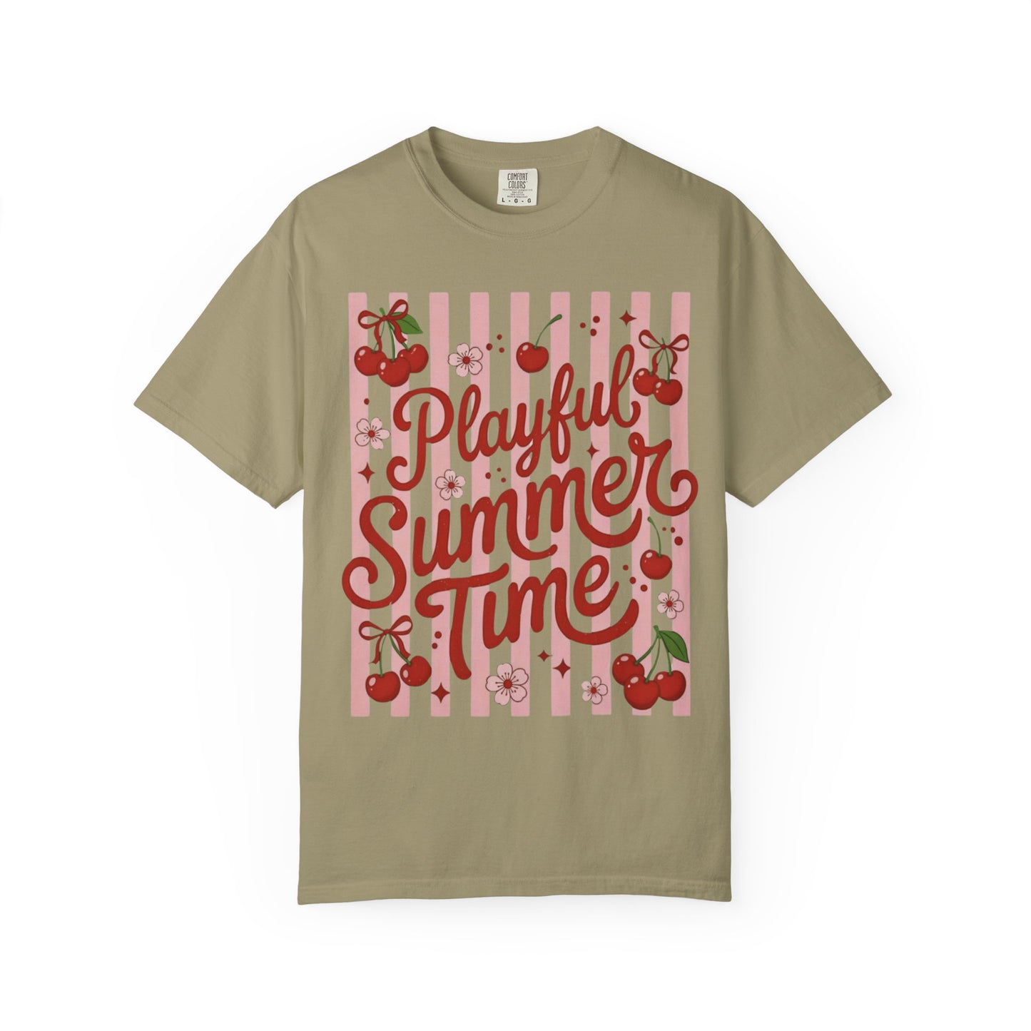Playful Summer Time Cherry Tee