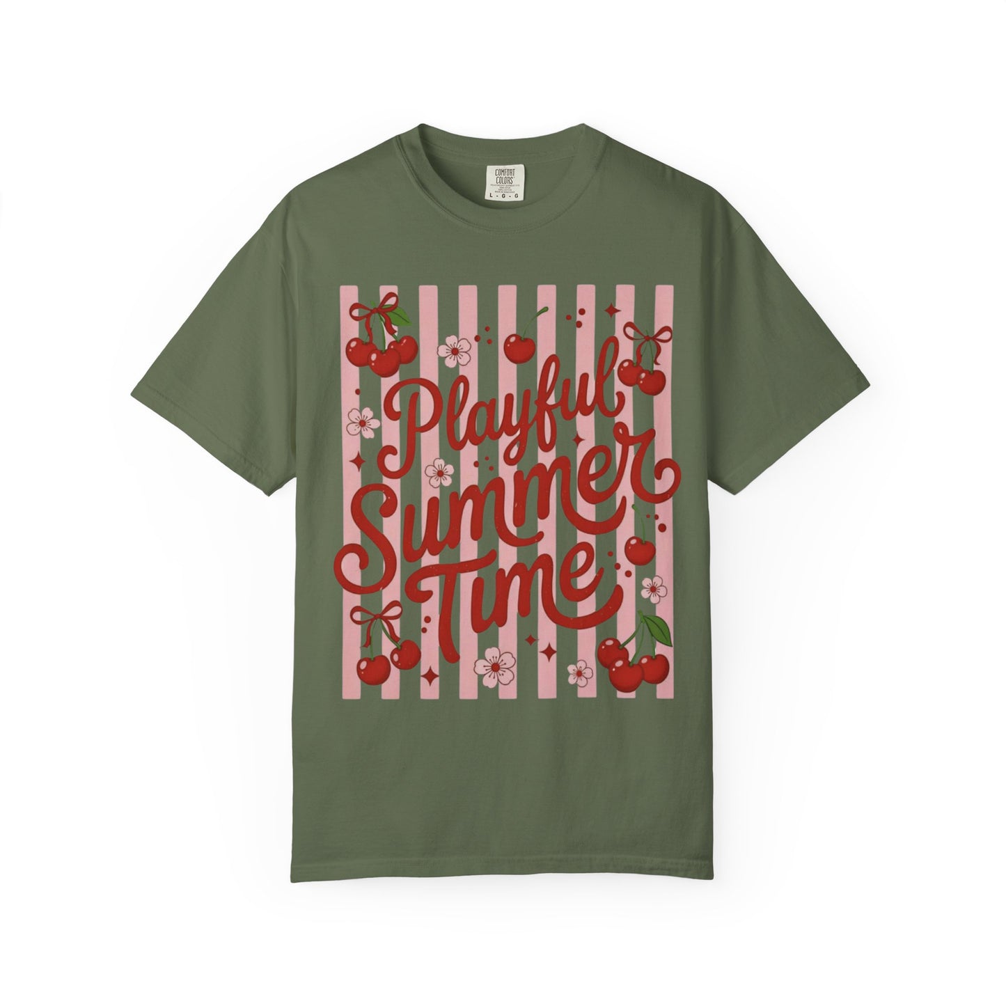 Playful Summer Time Cherry Tee