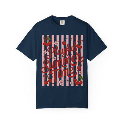 Playful Summer Time Cherry Tee