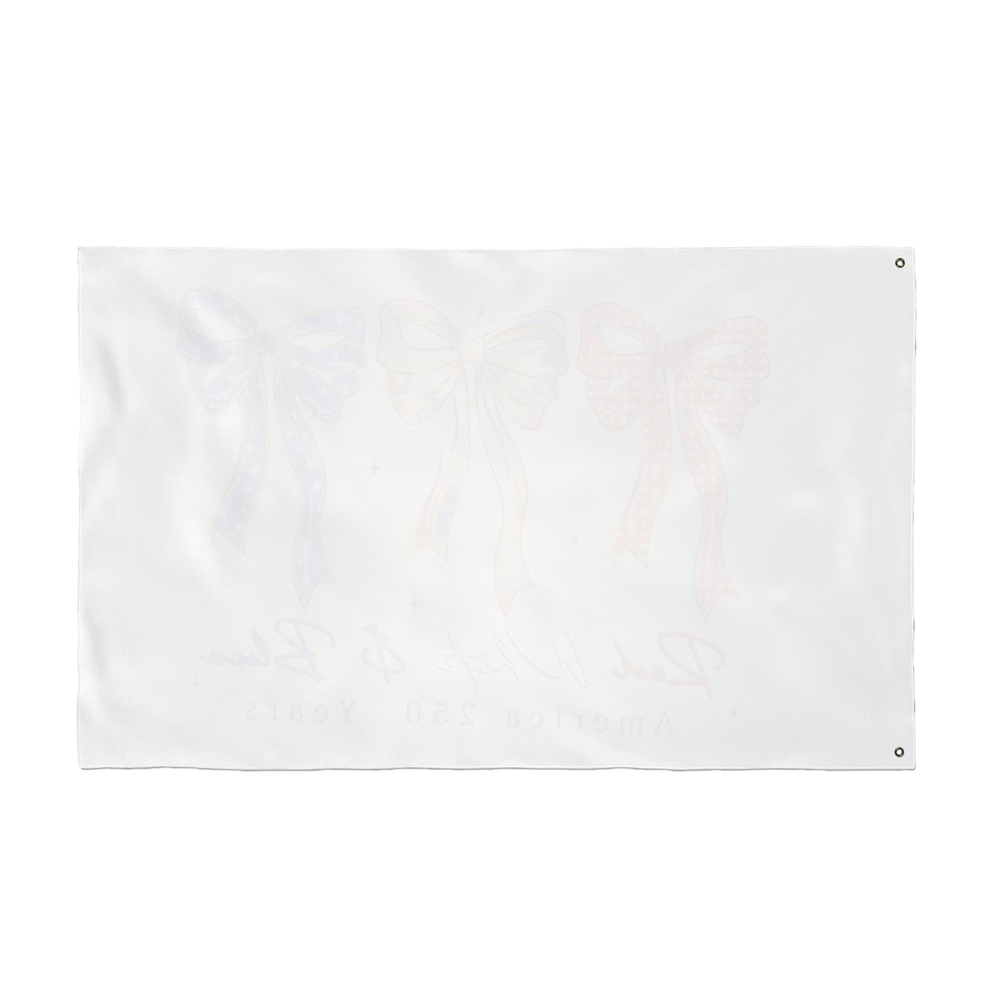 America 250 Red White & Blue Decorative Flag — Double-Sided Patriotic Bow Garden Flag