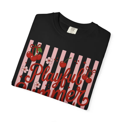 Playful Summer Time Cherry Tee