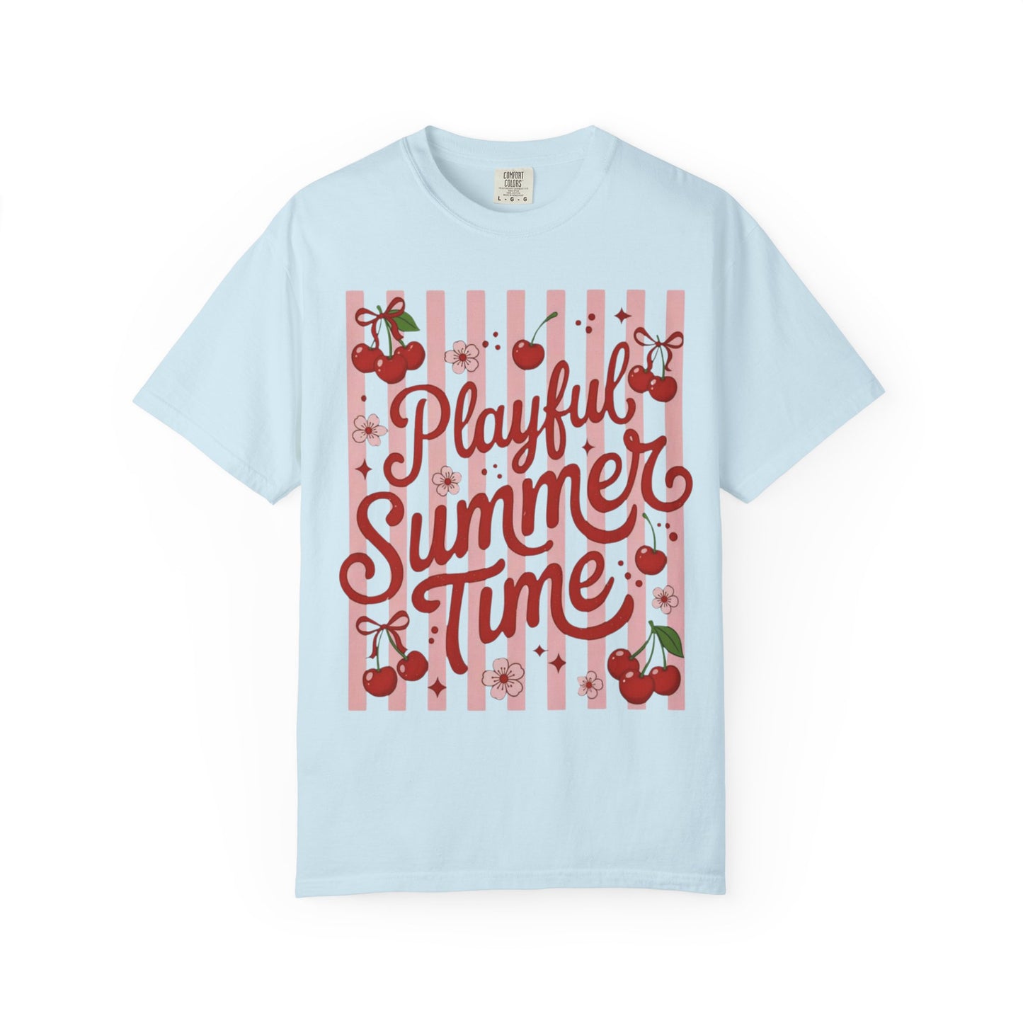 Playful Summer Time Cherry Tee