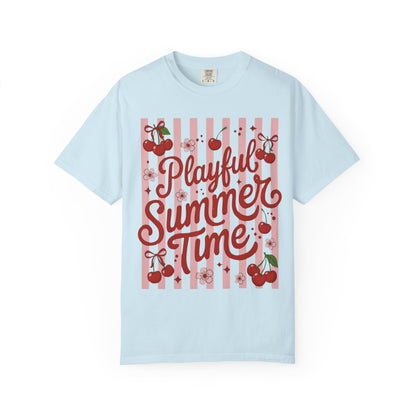 Playful Summer Time Cherry Tee