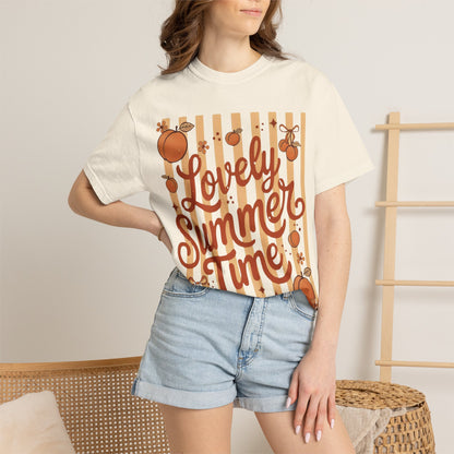 Lovely Summer Time T-Shirt — Retro Orange Fruit Graphic Tee