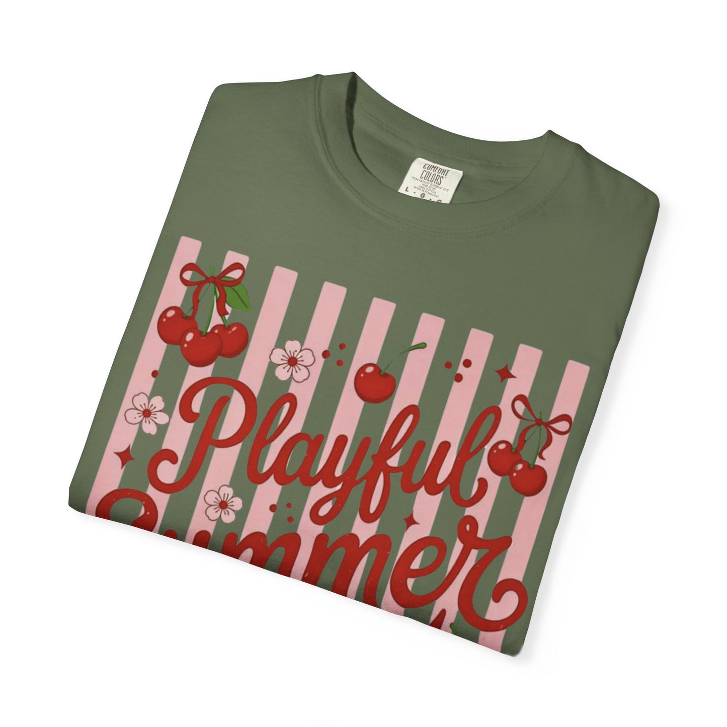 Playful Summer Time Cherry Tee