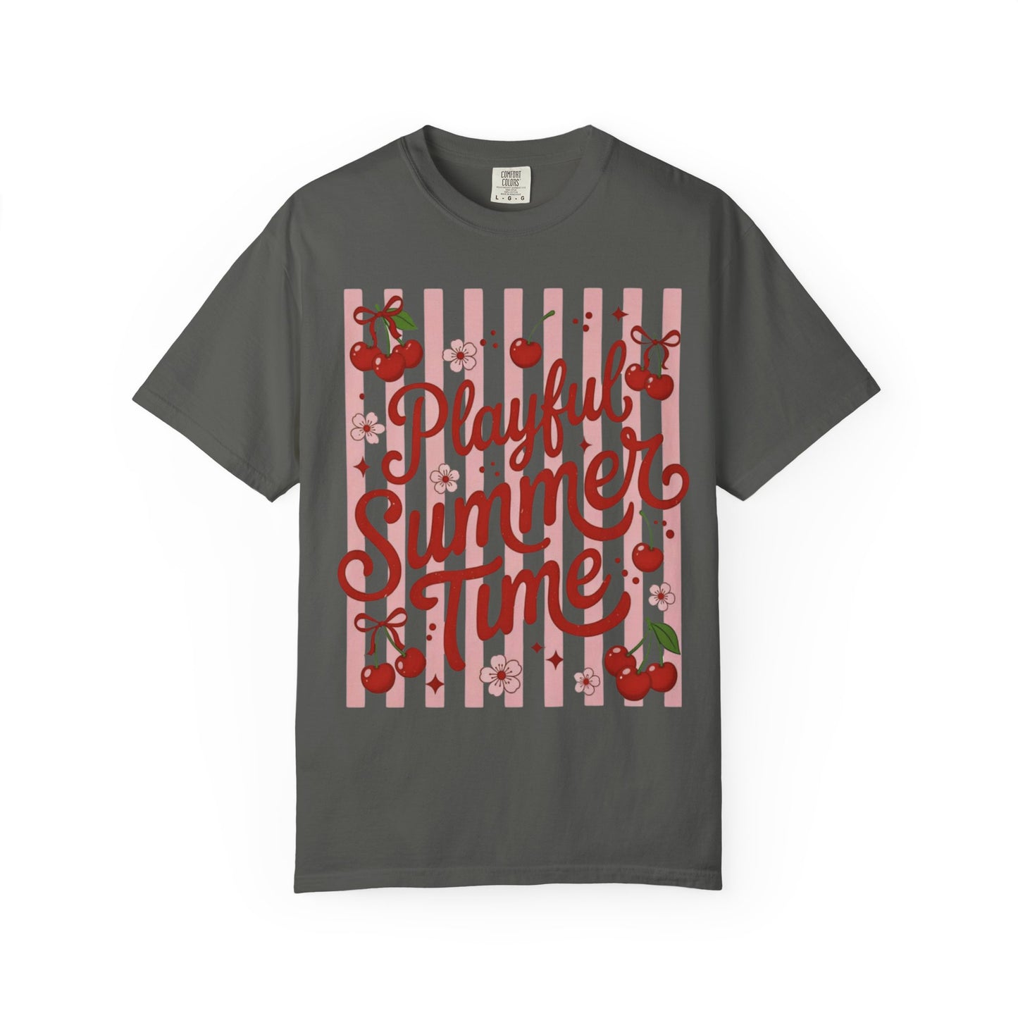 Playful Summer Time Cherry Tee