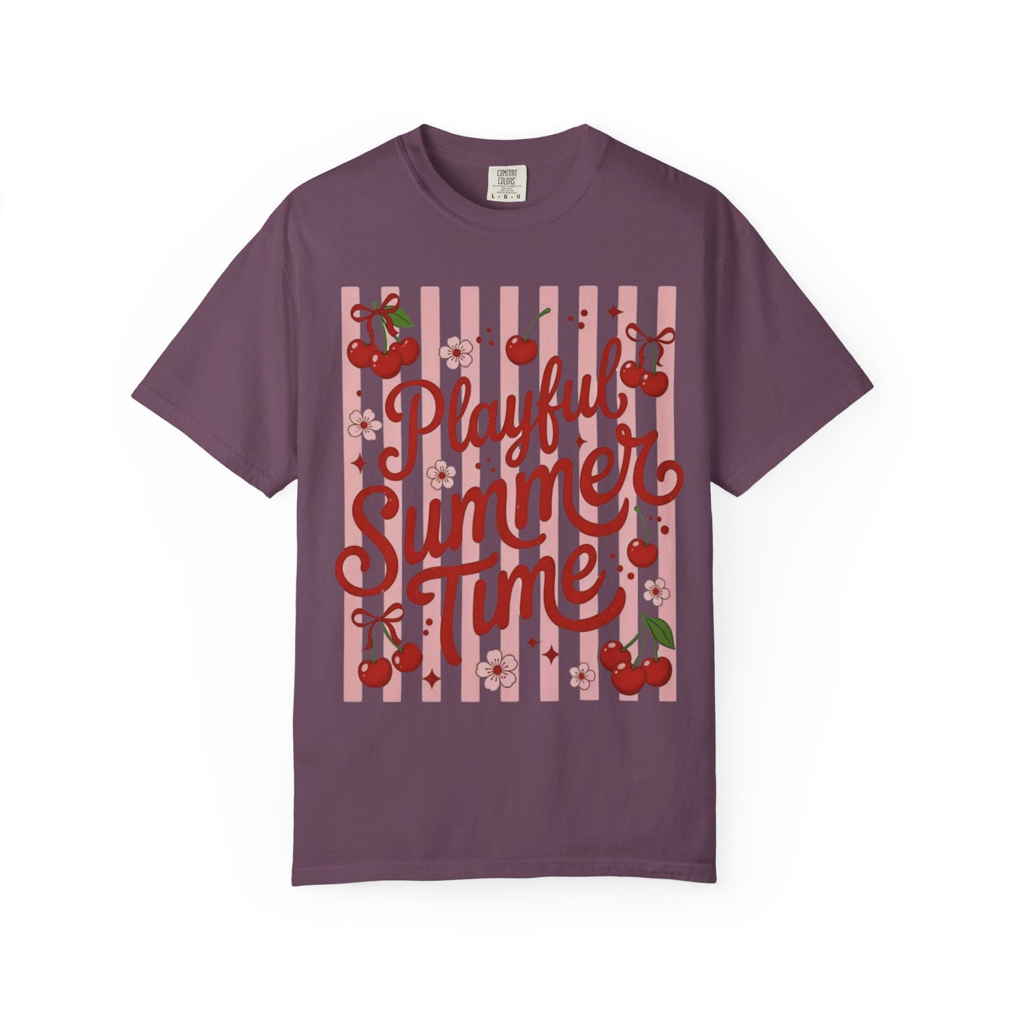 Playful Summer Time Cherry Tee