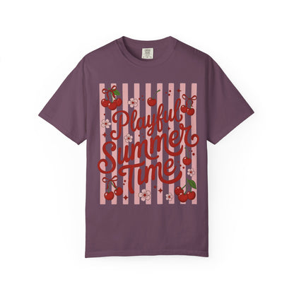 Playful Summer Time Cherry Tee