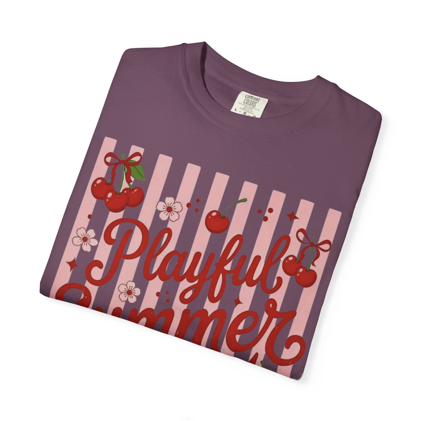 Playful Summer Time Cherry Tee