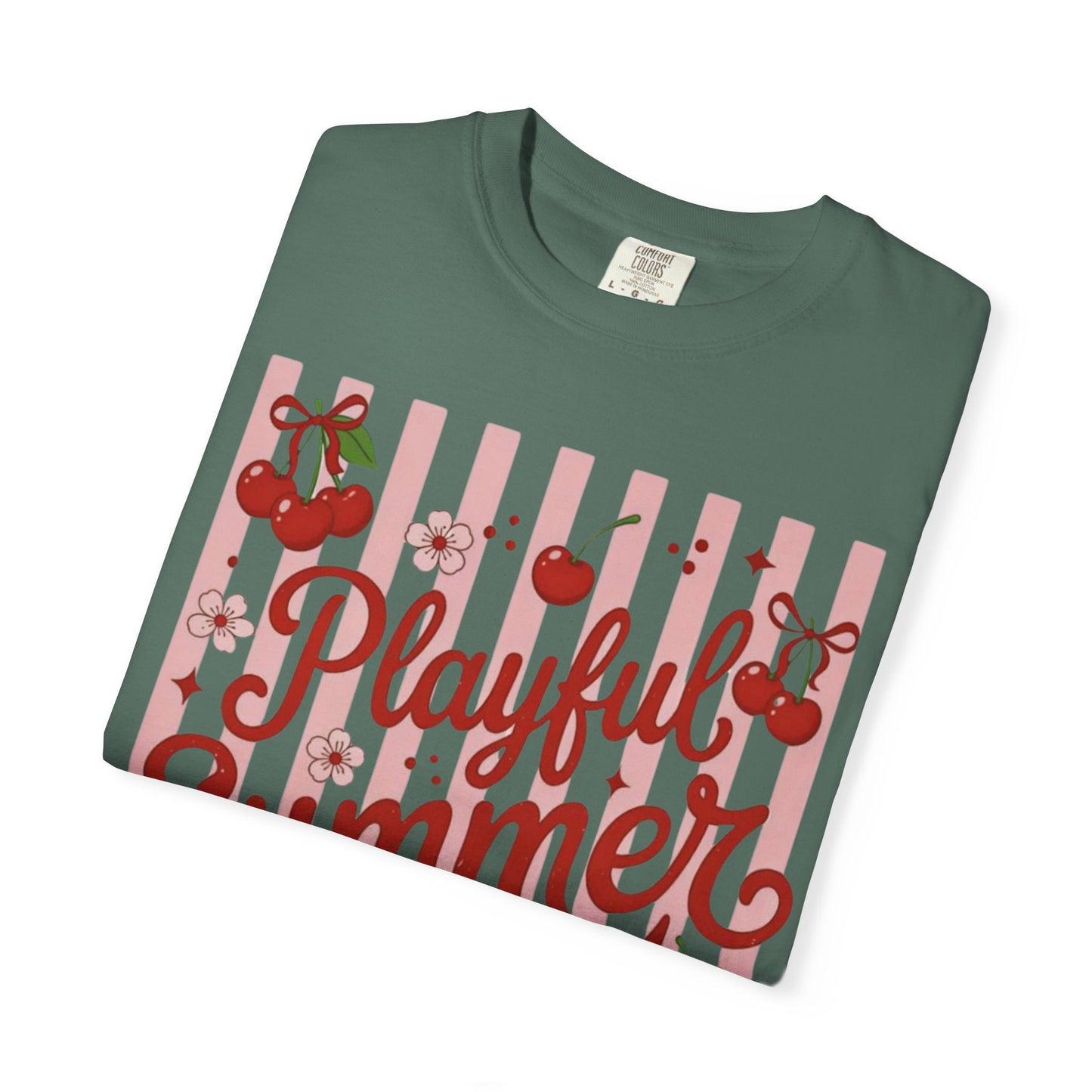 Playful Summer Time Cherry Tee