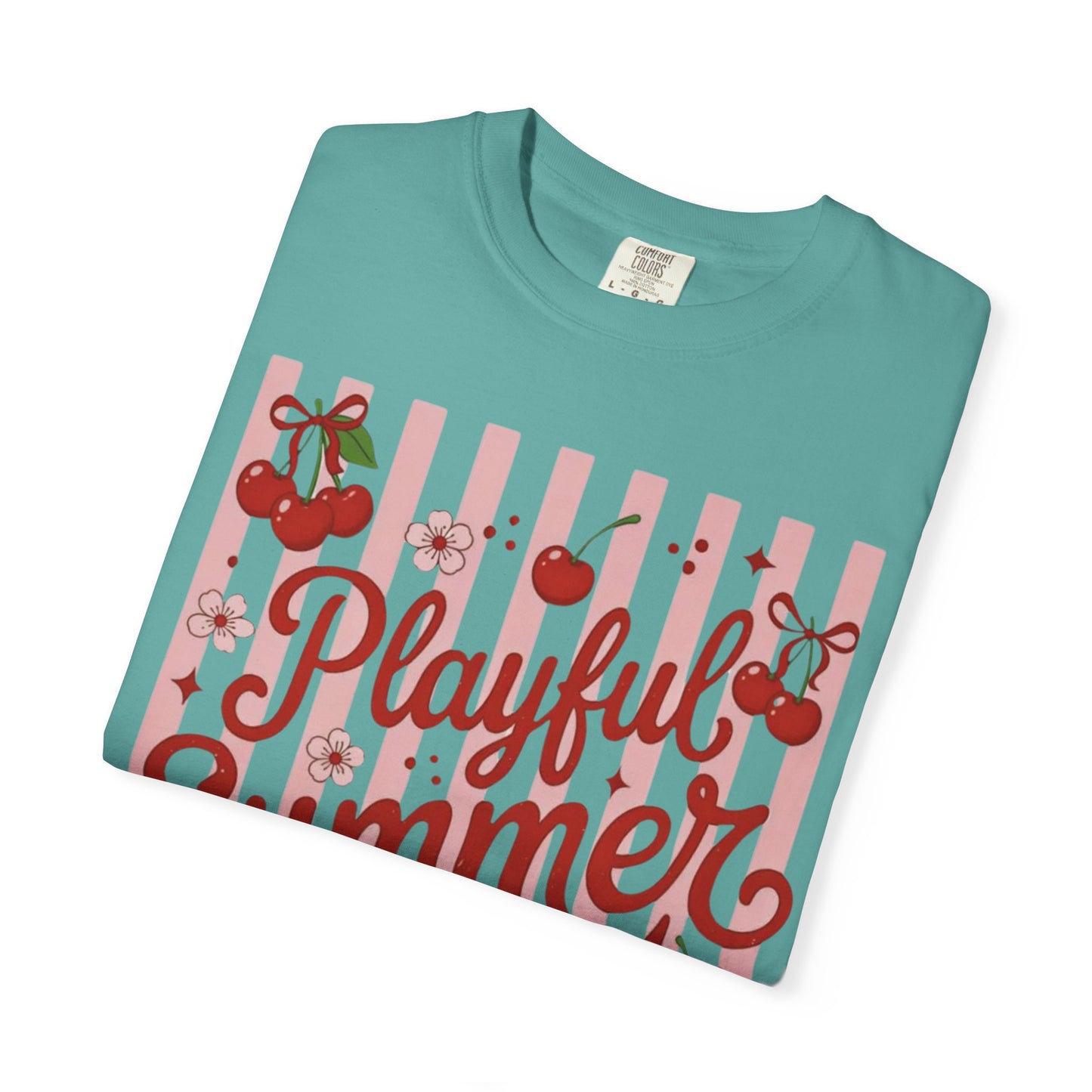 Playful Summer Time Cherry Tee