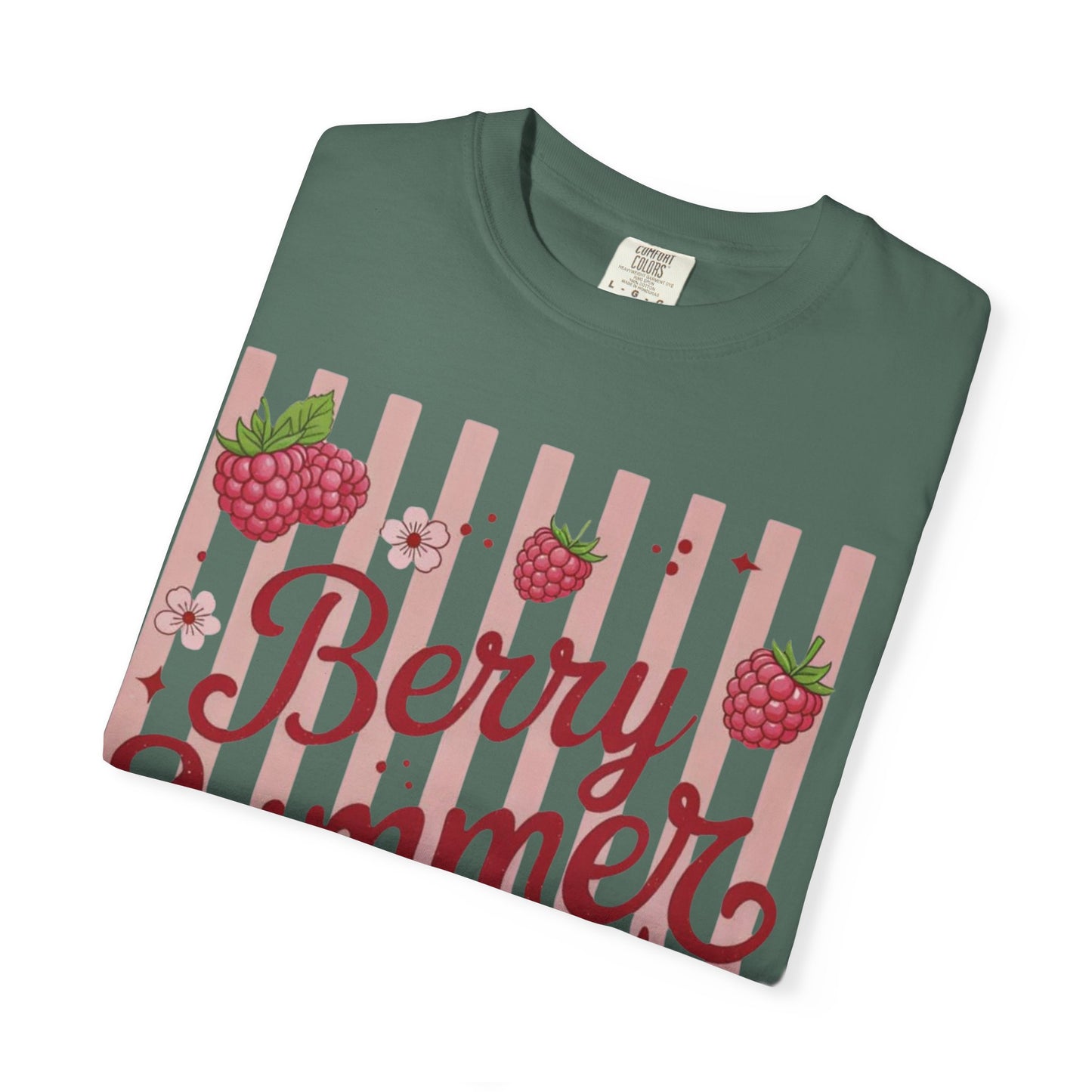 Summer Strawberry Tee — "Berry Summer Time" Graphic T-Shirt