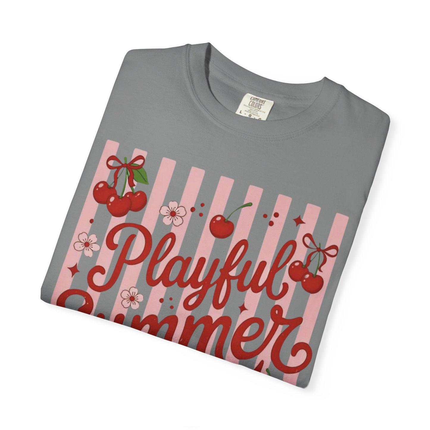 Playful Summer Time Cherry Tee
