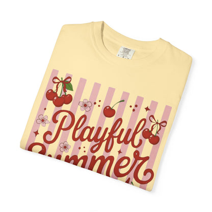 Playful Summer Time Cherry Tee