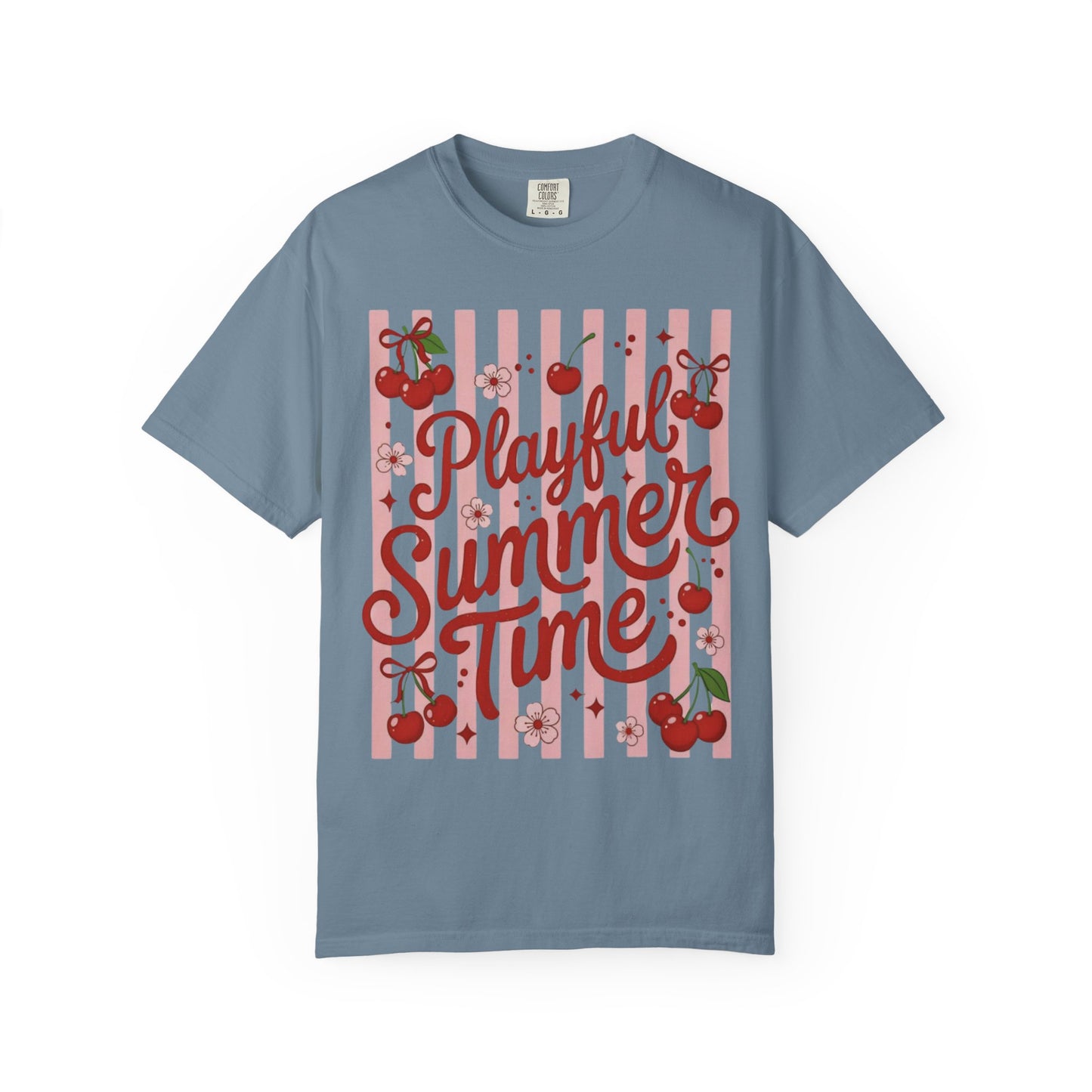 Playful Summer Time Cherry Tee