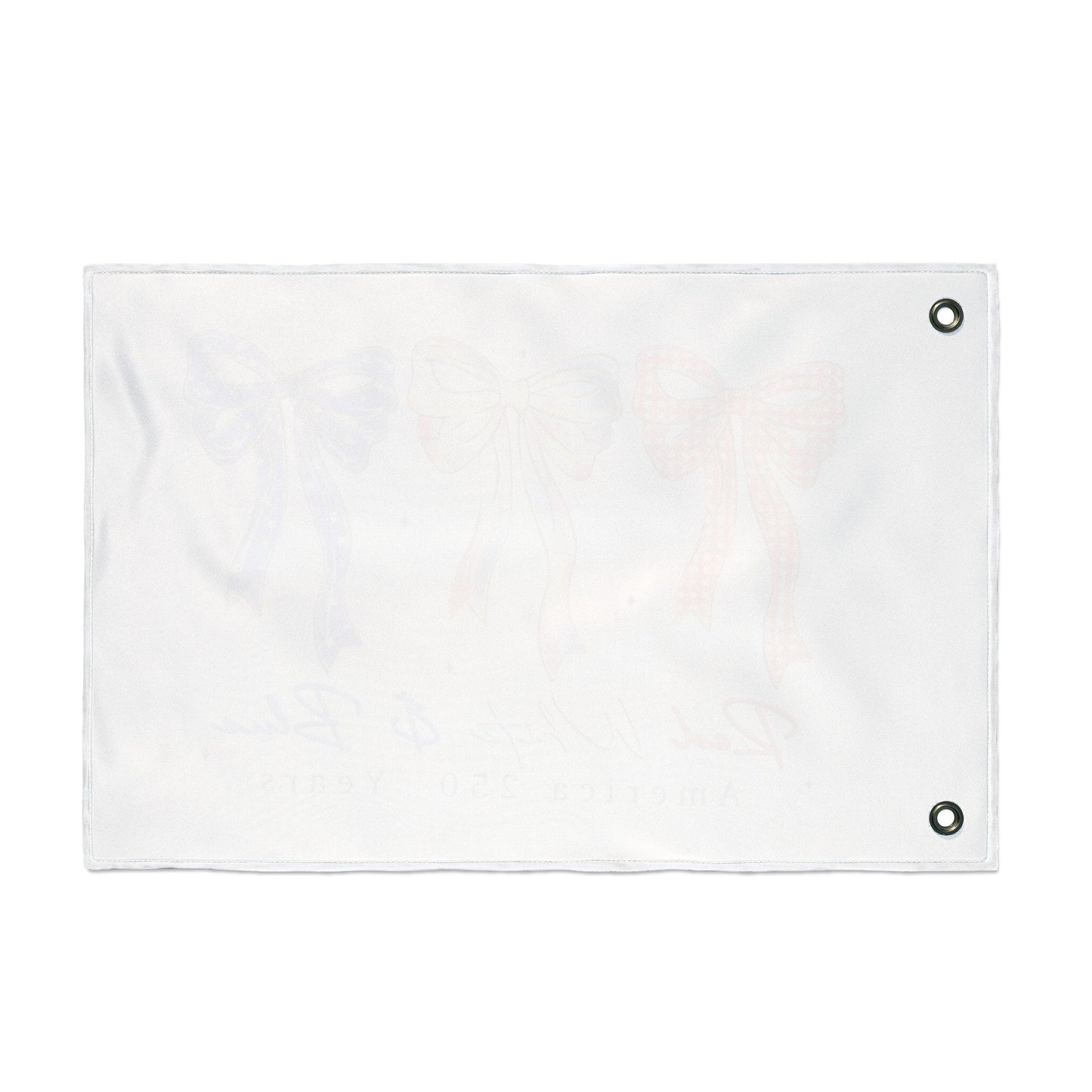 America 250 Red White & Blue Decorative Flag — Double-Sided Patriotic Bow Garden Flag