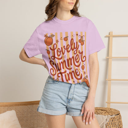 Lovely Summer Time T-Shirt — Retro Orange Fruit Graphic Tee