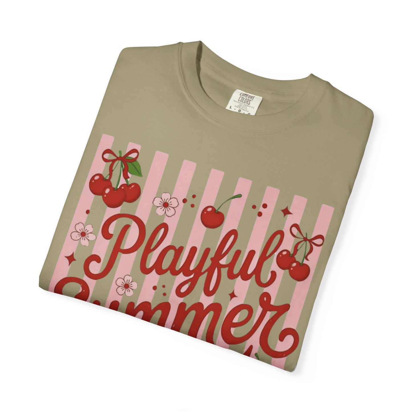 Playful Summer Time Cherry Tee
