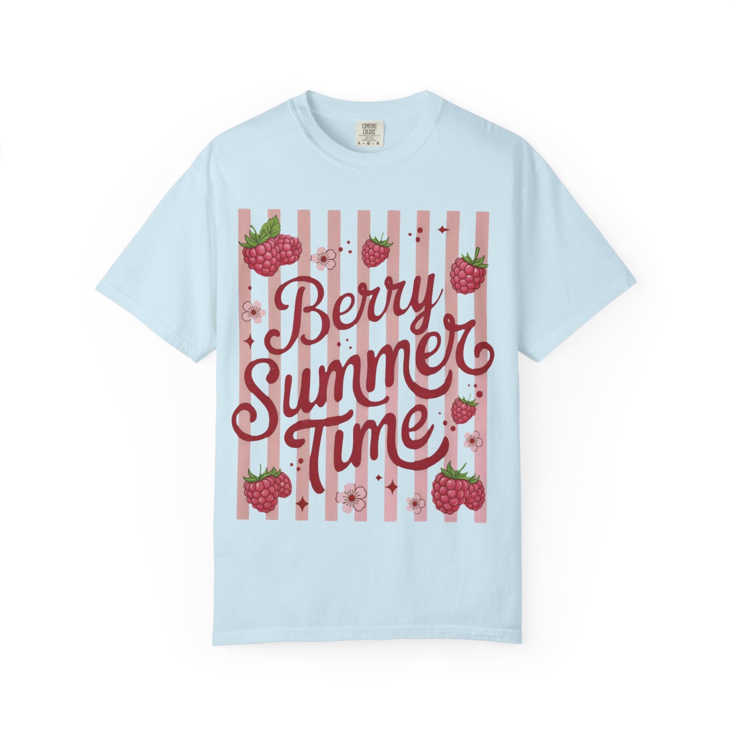 Summer Strawberry Tee — "Berry Summer Time" Graphic T-Shirt