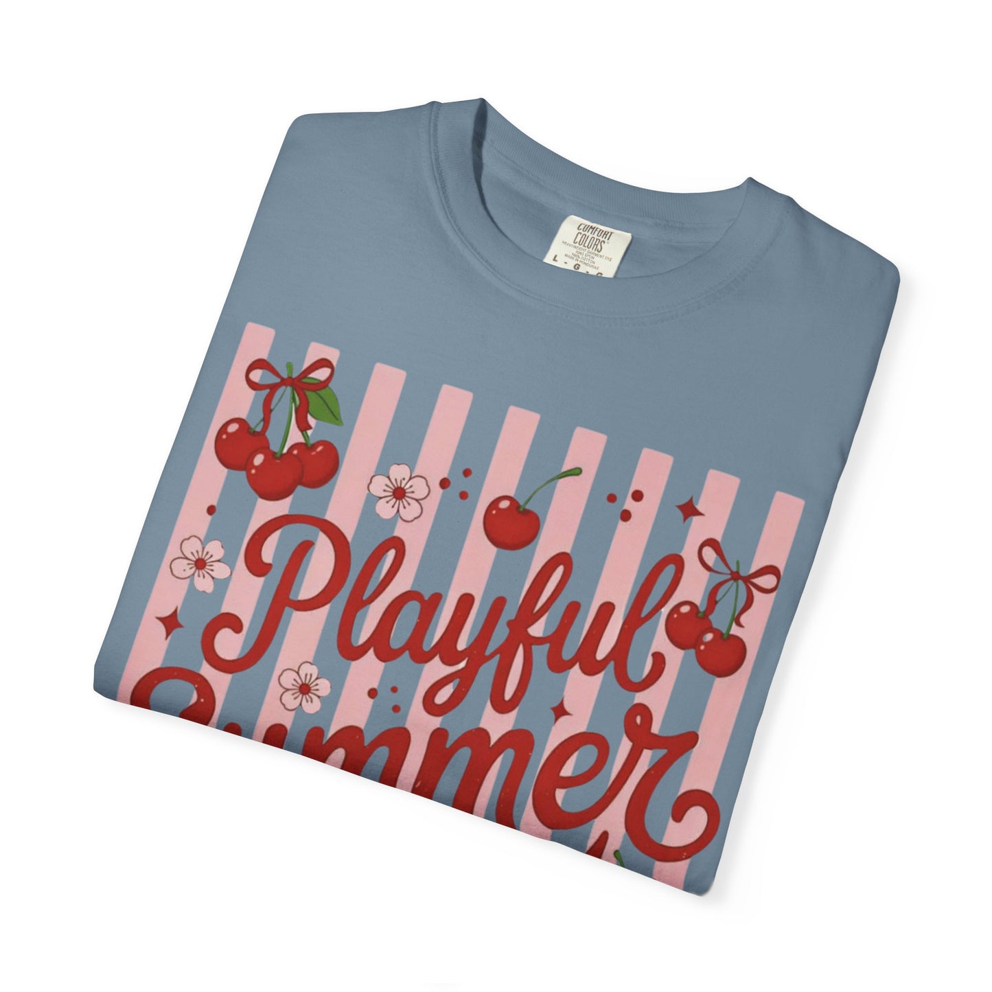 Playful Summer Time Cherry Tee