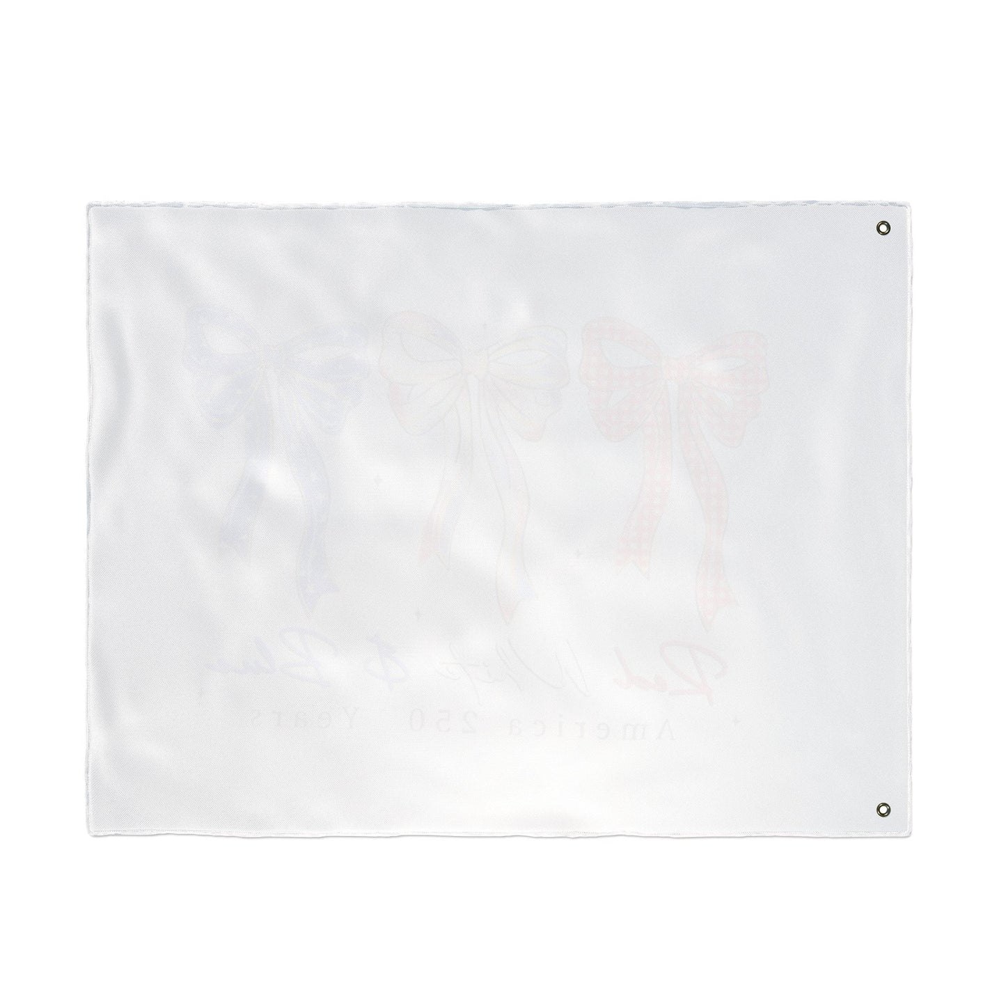 America 250 Red White & Blue Decorative Flag — Double-Sided Patriotic Bow Garden Flag