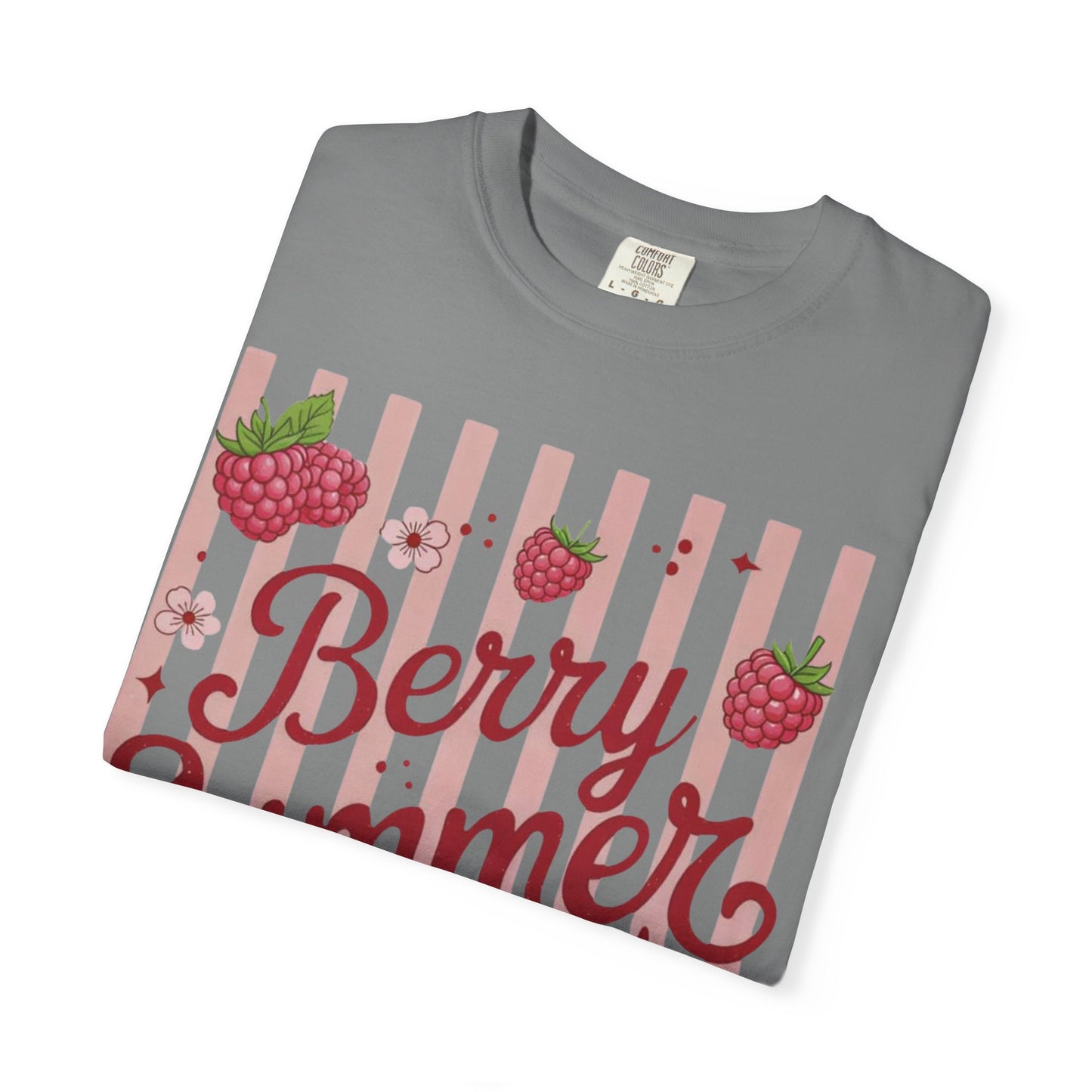 Summer Strawberry Tee — "Berry Summer Time" Graphic T-Shirt