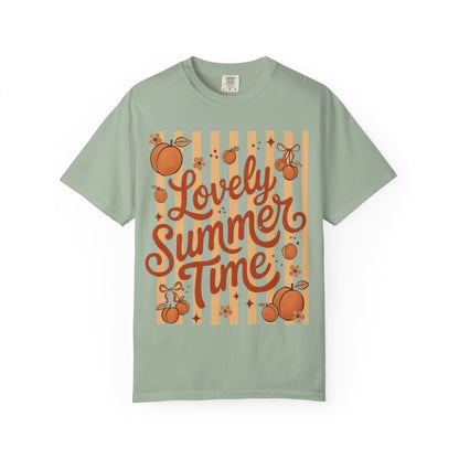 Lovely Summer Time T-Shirt — Retro Orange Fruit Graphic Tee
