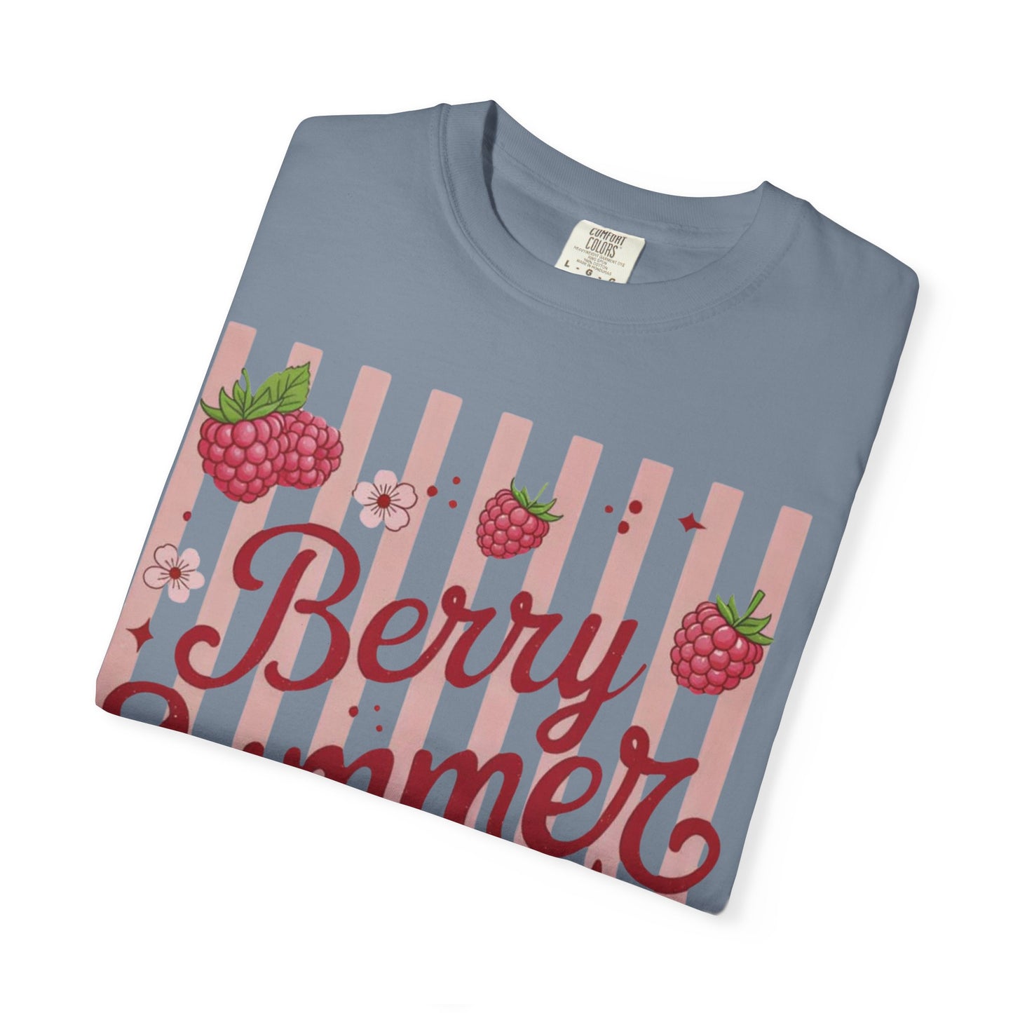 Summer Strawberry Tee — "Berry Summer Time" Graphic T-Shirt