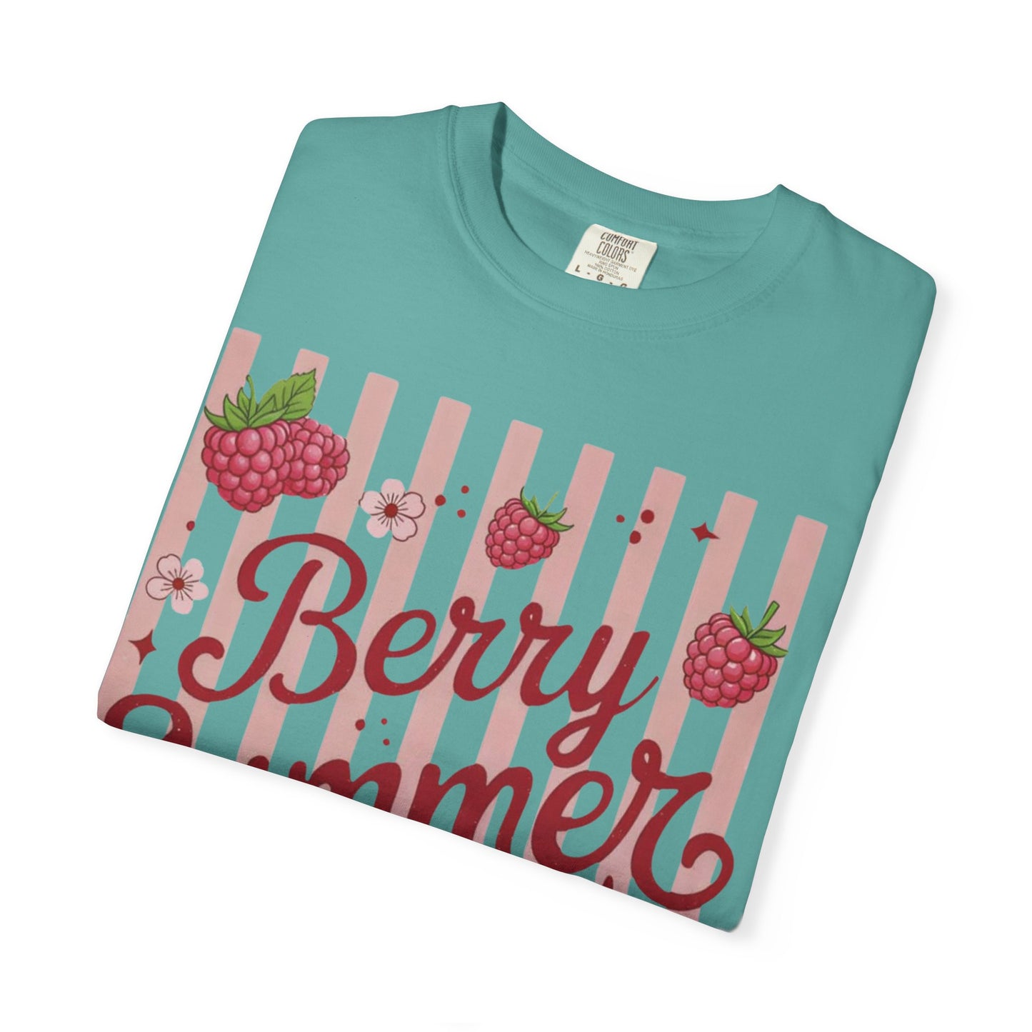 Summer Strawberry Tee — "Berry Summer Time" Graphic T-Shirt