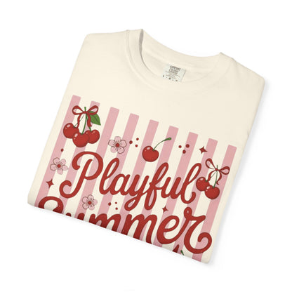 Playful Summer Time Cherry Tee